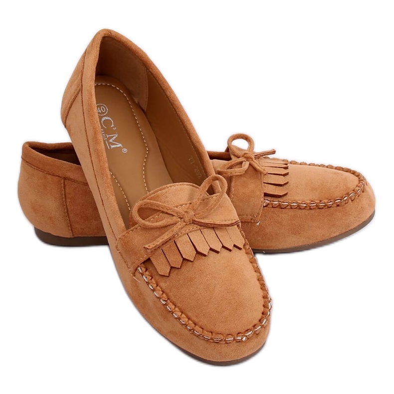 Mocassins femme classique camel 77-202 Camel brun
