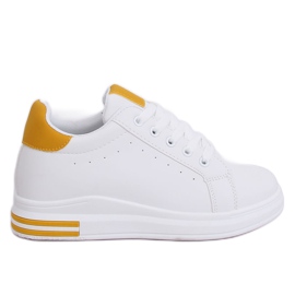 Baskets blanches CC-15 jaunes pour femmes