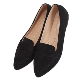 Noir Mocassins femme CH-1M6 Noir le noir