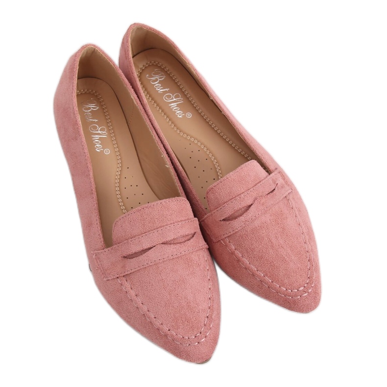 Rose Mocassins femme rose CH-1M6 Rose Rose Mocassins femme rose CH-1M6 Rose