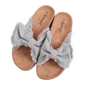 Gris gris BG60P Chaussons gris avec liège Gris gris BG60P Chaussons gris avec liège