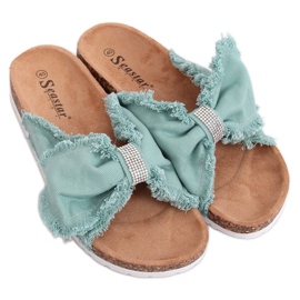 Vert BG60P Chaussons en liège vert Vert BG60P Chaussons en liège vert