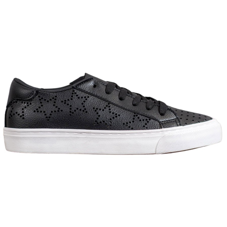 J. Star Baskets ajourées à étoiles le noir