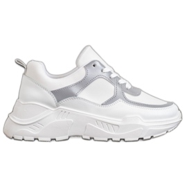 SHELOVET Baskets blanches classiques