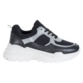 SHELOVET Baskets noires classiques