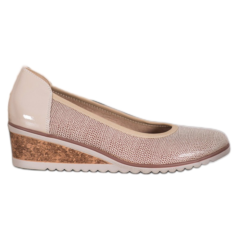 Ballerines élégantes VINCEZA beige brun