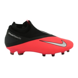 Nike Phantom Vsn 2 Pro Df Fg M CD4162-606 chaussures de football rouge