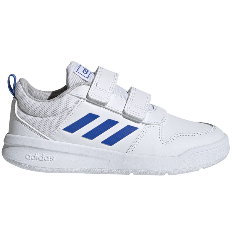 Chaussures Adidas Tensaur C Jr EF1096 blanche bleu Chaussures Adidas Tensaur C Jr EF1096 blanche bleu