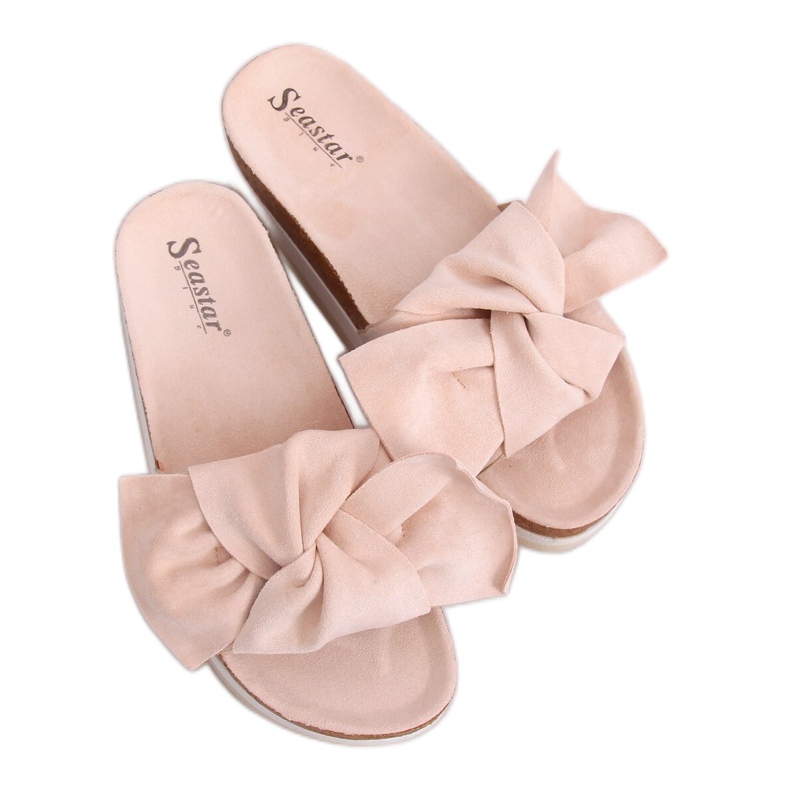 Chaussons femme beige SS116P Beige
