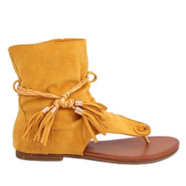 Tongs avec tiges miel SL1011 Jaune