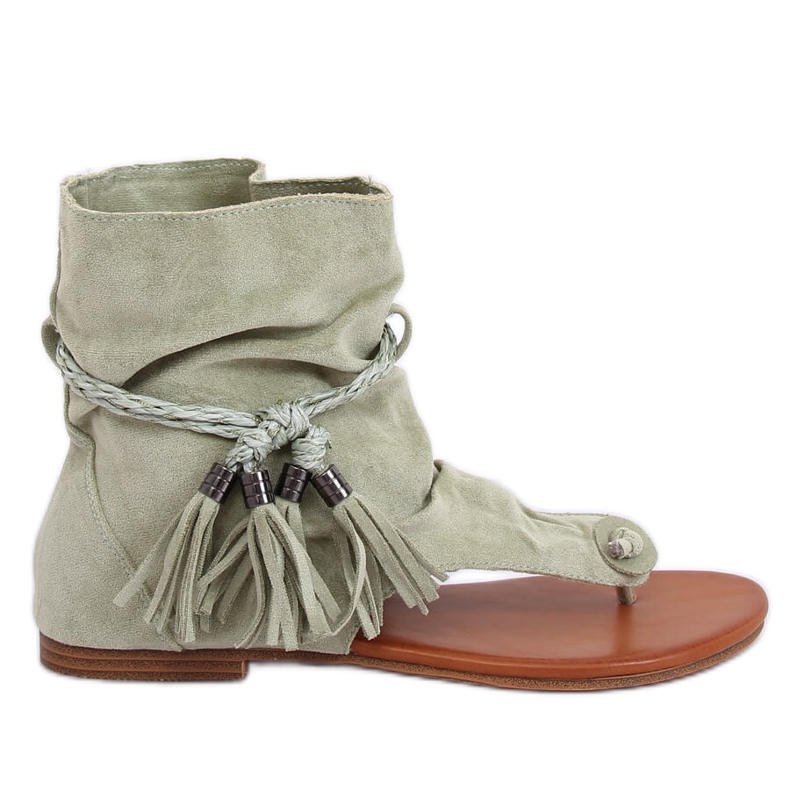 Tongs vertes avec tige SL1011 Vert