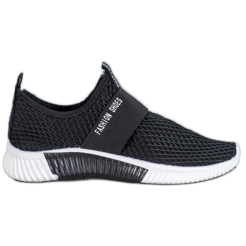 SHELOVET Chaussures de mode à enfiler le noir