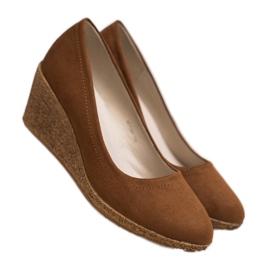 Goodin Ballerine compensée classique brun