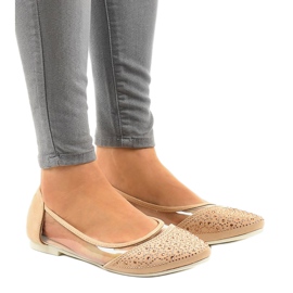 Ballerines beiges transparentes B06-11
