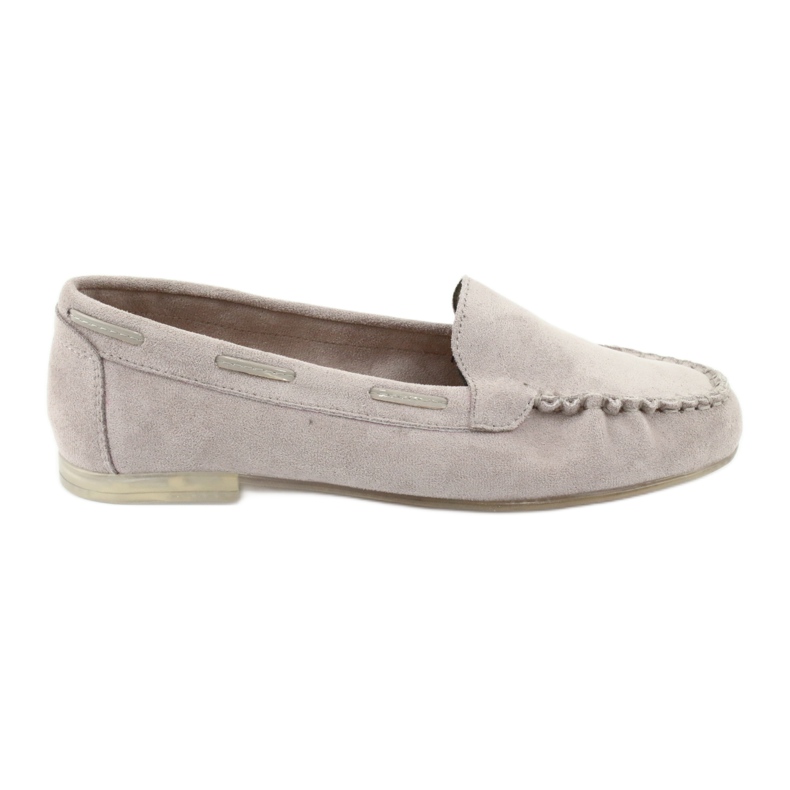 Mocassins en daim gris pour femme Sergio Leone 722
