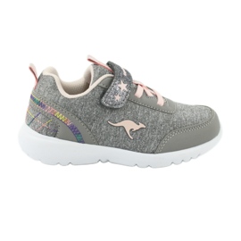 Kangaroos 02051 Chaussures de sport gris / rose pour enfants Kangaroos 02051 Chaussures de sport gris / rose pour enfants