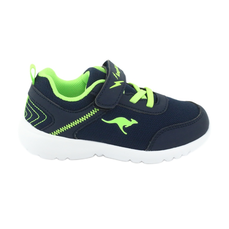 KangaRoos Chaussures de sport pour enfants 02050 bleu marine / vert KangaRoos Chaussures de sport pour enfants 02050 bleu marine / vert