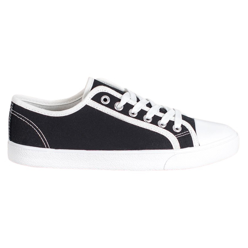 SHELOVET Baskets noires blanche le noir SHELOVET Baskets noires blanche le noir