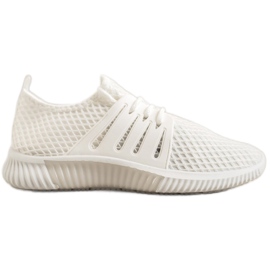 SHELOVET Chaussures élégantes avec maille blanc