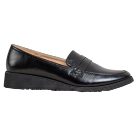 Goodin Mocassins compensés noirs