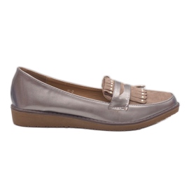 Chaussures compensées laquées kaki W-2 vert Chaussures compensées laquées kaki W-2 vert