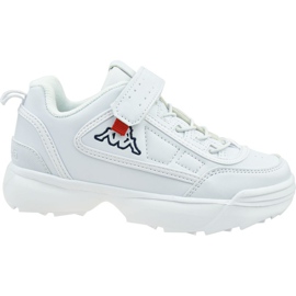Chaussures Kappa Rave Nc K Jr 260782K-1010 blanche Chaussures Kappa Rave Nc K Jr 260782K-1010 blanche