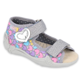 Chaussures enfant Befado jaune 342P013 violet rose gris