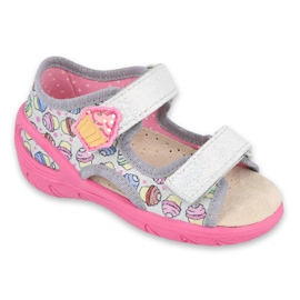 Chaussures enfant Befado 065X135 rose gris multicolore Chaussures enfant Befado 065X135 rose gris multicolore