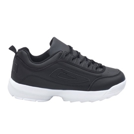 Chaussures de sport noires, baskets DS2-1