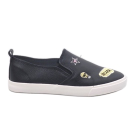 Baskets noires à imprimés G82-1 le noir