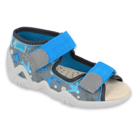 Chaussures enfant Befado jaune 350P007 bleu gris