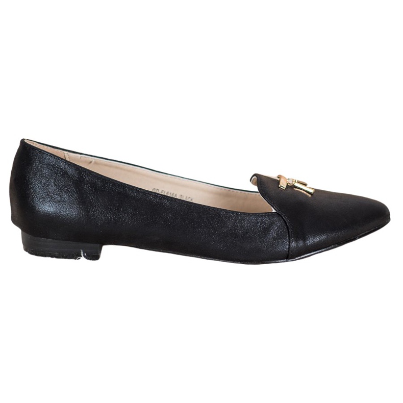 Goodin Ballerines noires brillantes le noir Goodin Ballerines noires brillantes le noir