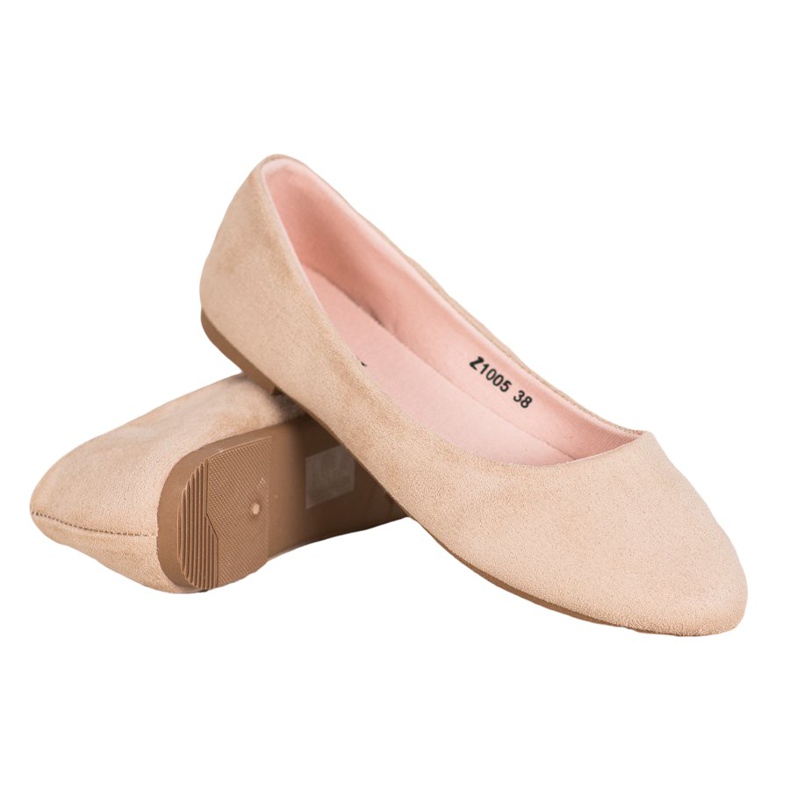 SHELOVET Ballerines confortables brun