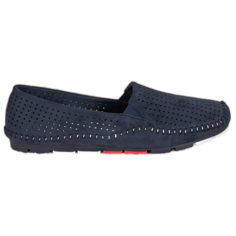 Goodin Chaussures à enfiler ajourées bleu