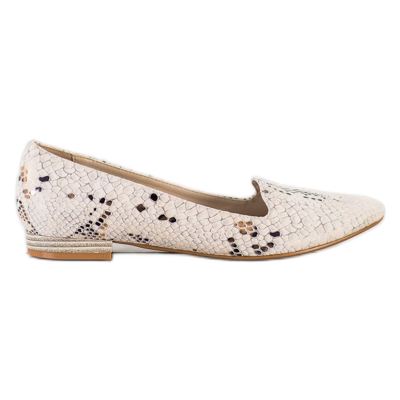 Goodin Ballerine Imprimé Serpent beige Goodin Ballerine Imprimé Serpent beige