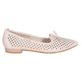 Goodin Ballerines élégantes ajourées brun