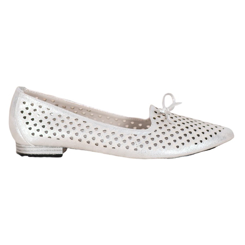 Goodin Ballerines élégantes ajourées gris
