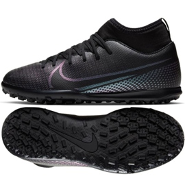 Chaussures de football Nike Mercurial Superfly 7 Club Tf Jr AT8156-010 multicolore le noir
