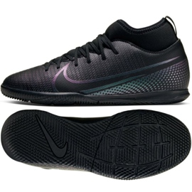 Chaussures d'intérieur Nike Mercurial Superfly 7 Club Ic Jr AT8153-010 multicolore le noir