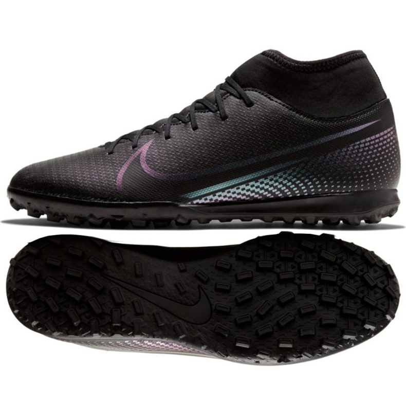 Nike Mercurial Superfly 7 Club Tf M AT7980-010 chaussures de football le noir le noir
