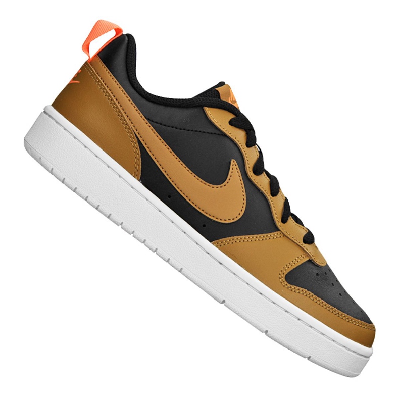 Chaussures Nike Court Borough Low 2 Jr BQ5448-004 le noir jaune