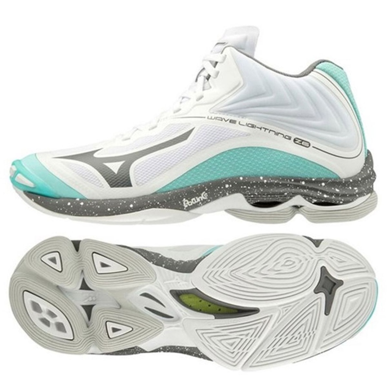 Mizuno Wave Lightning Z6 W V1GC200532 chaussures de volley-ball multicolore blanche