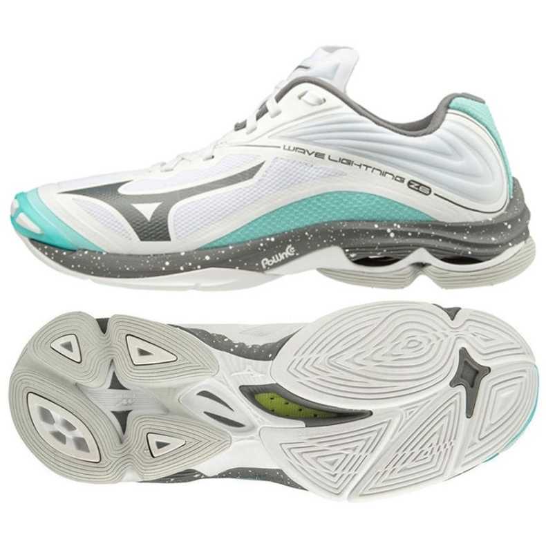Mizuno Wave Lightning Z6 W V1GC200085 chaussures de volley-ball blanche blanche