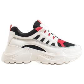 SHELOVET Baskets élégantes blanc