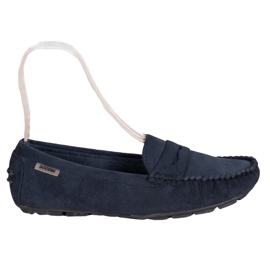 Goodin Mocassins textiles classiques bleu marine