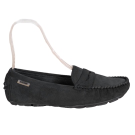 Goodin Mocassins textiles classiques le noir