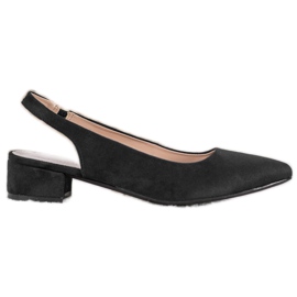 Goodin Escarpins à talon découvert le noir Goodin Escarpins à talon découvert le noir