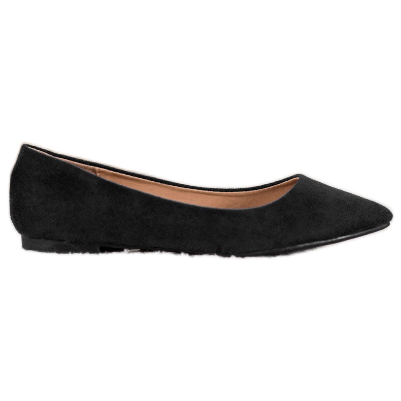 SHELOVET Ballerine En Spitz le noir