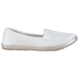SHELOVET Chaussures à enfiler confortables blanc