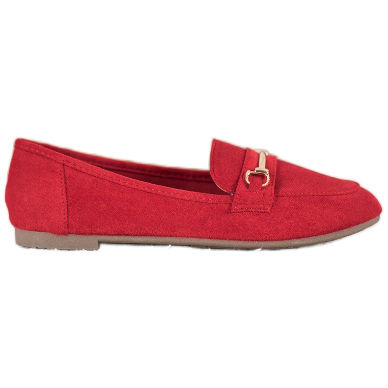 Bestelle Mocassins élégants avec ornement rouge